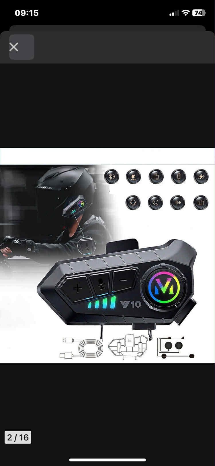 Sprzedam dwa intercom motocyklowe