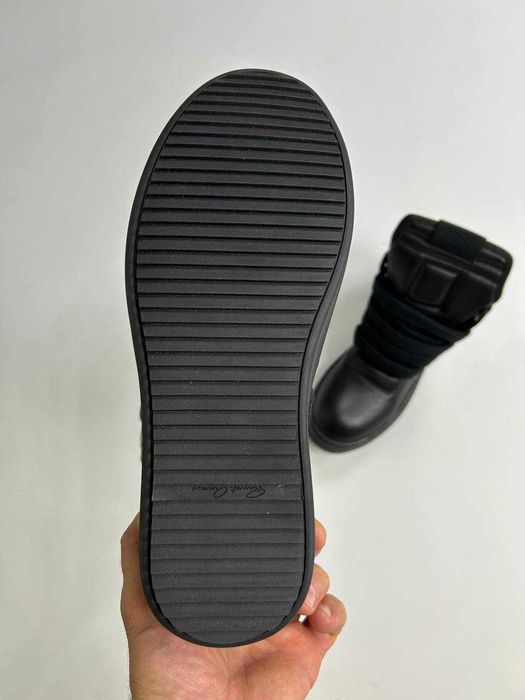 Rick Owens Geobasket Ramones jumbo laces чорні кеди archive кеды 43