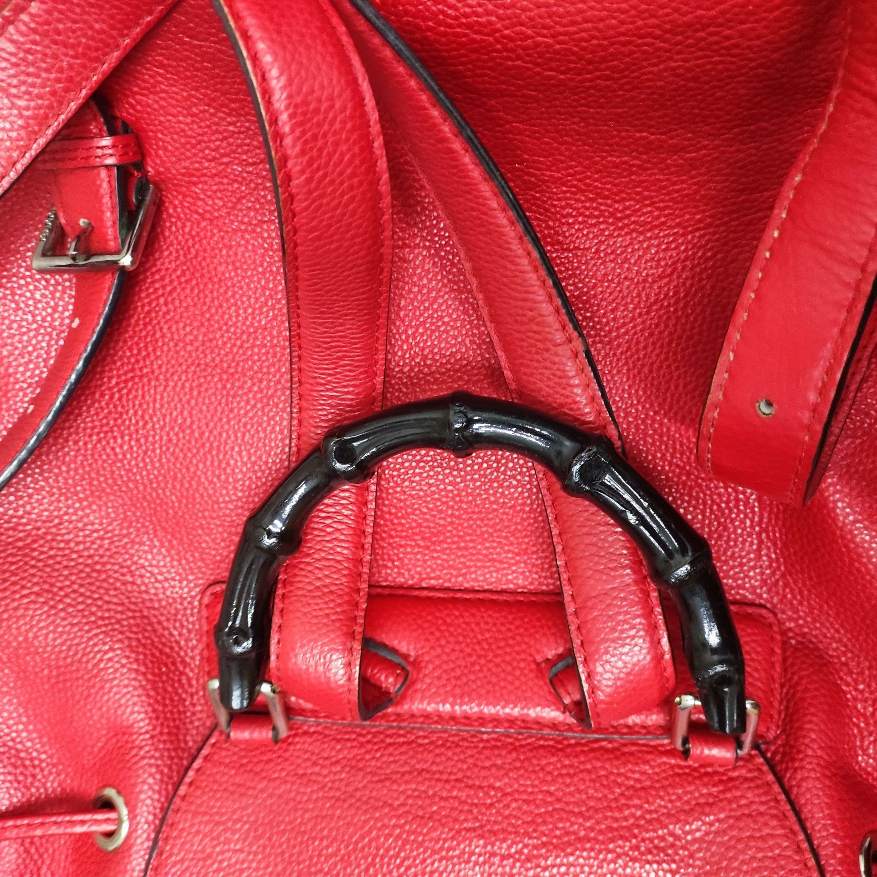 Рюкзак Gucci bamboo красный