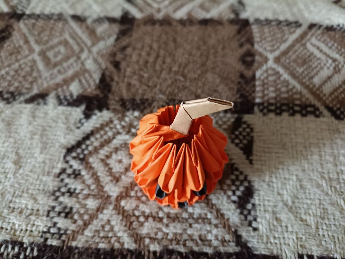 Mini Dynia Halloween Origami Modułowe 3D
