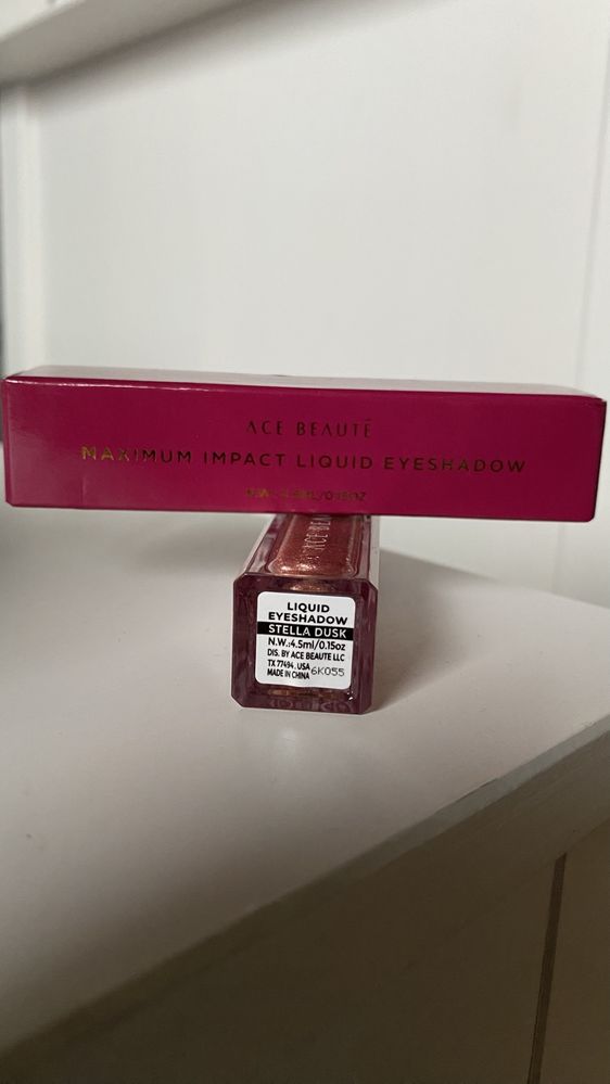Cień do powiek złoty brokatowy ace beaute paletka