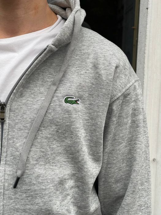 Тепле зіп-худі Lacoste [ флисовая зипка лакоста ]
