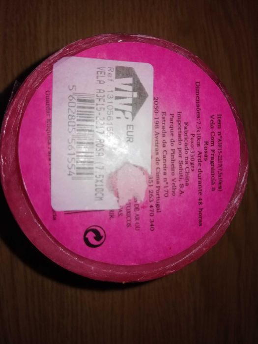 Vela Tons de Rosa (Novo)