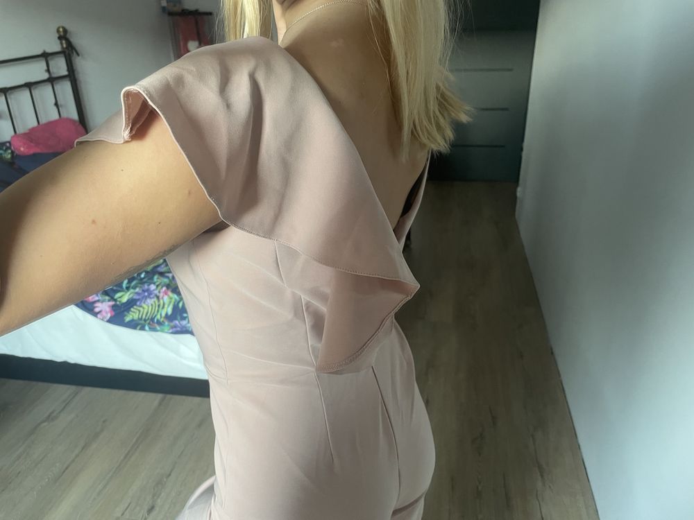 Kombinezon dlugi rozowy newl  look