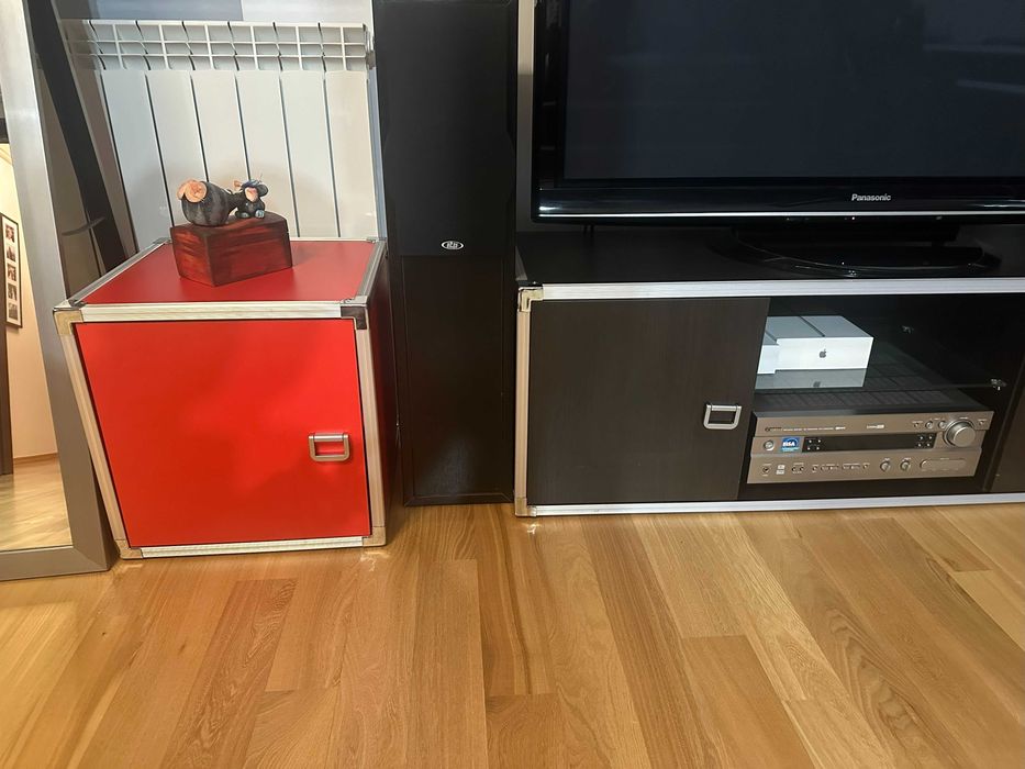 Komplet mebli młodzieżowych VOX DJ Metalic + łóżko z materacami