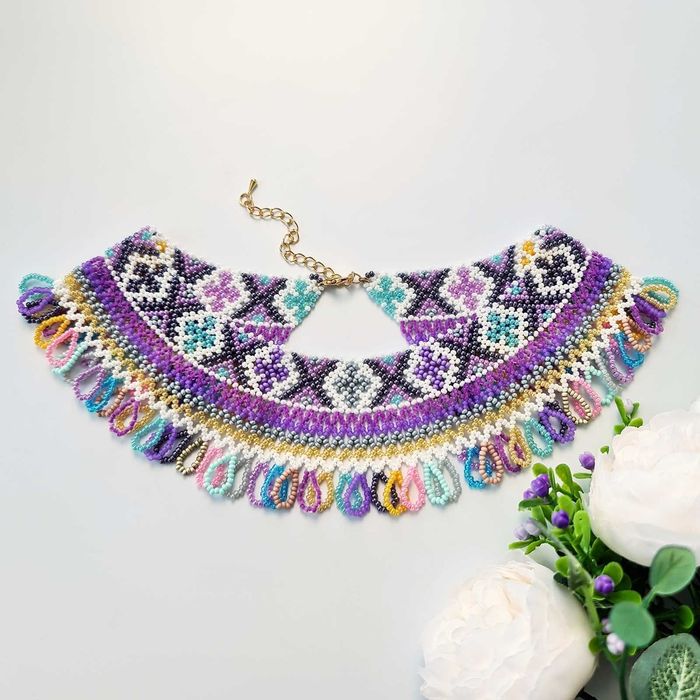 Закарпатська силянка широка українське намисто недорого ручної роботи