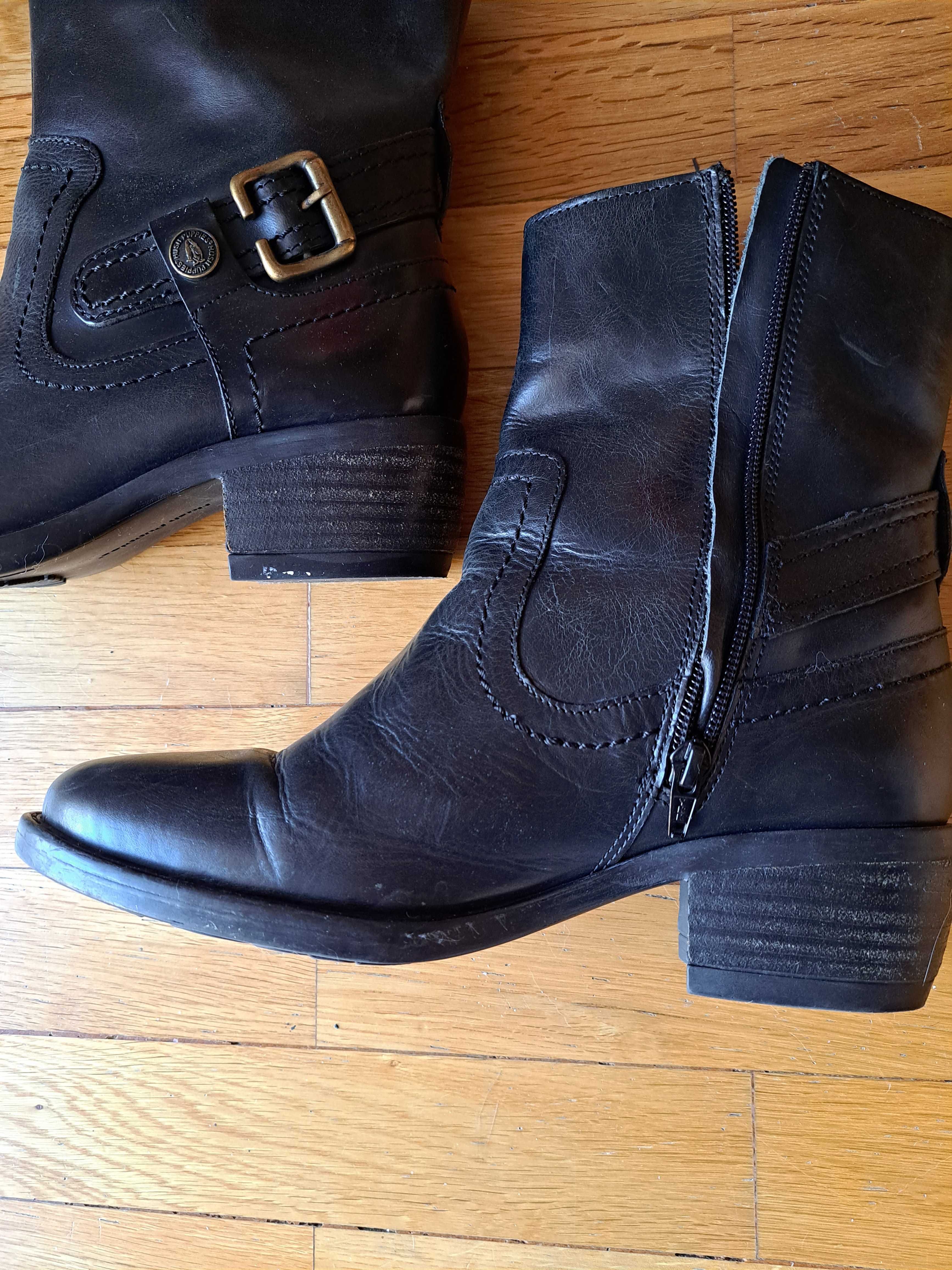 Botas pretas, 39, Hush Peppies