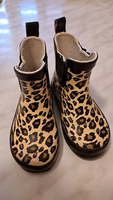 Kalosze w panterkę dla dziewczynki  rozm.22  Nordbjorn