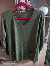 Sweterek XL zielony