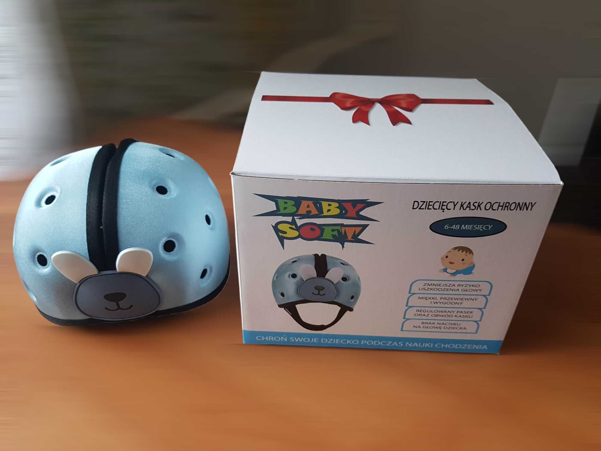 KASK OCHRONNY do nauki chodzenia raczkowania dla niemowląt 40-52 cm