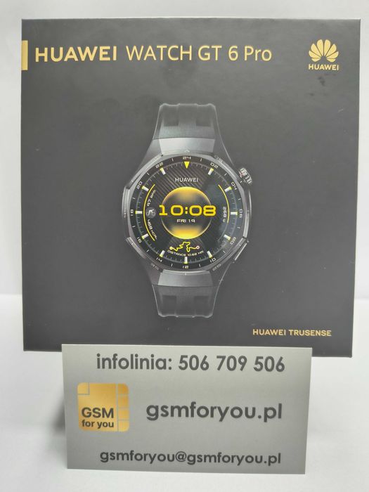 Smartwatch Huawei Watch GT 6 Pro 46mm ATM-B29 Titanium Black Nowy
