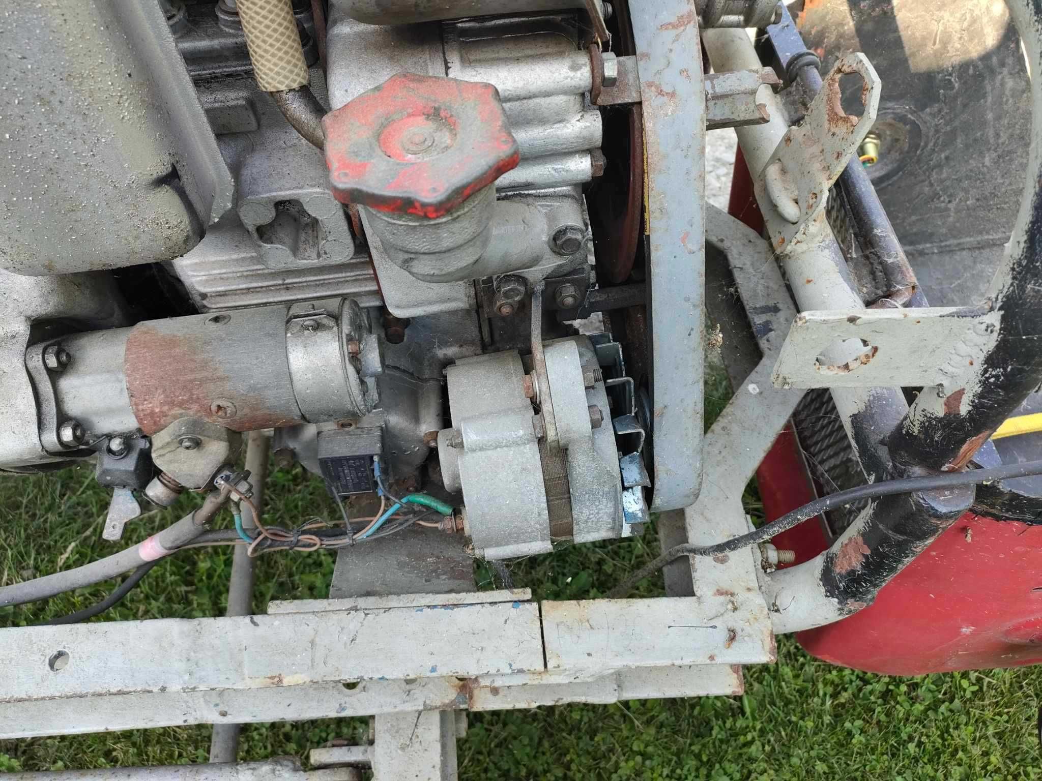 Traktorek Sam es9 + przyczepka + hydraulika + rozrusznik+ alternator.