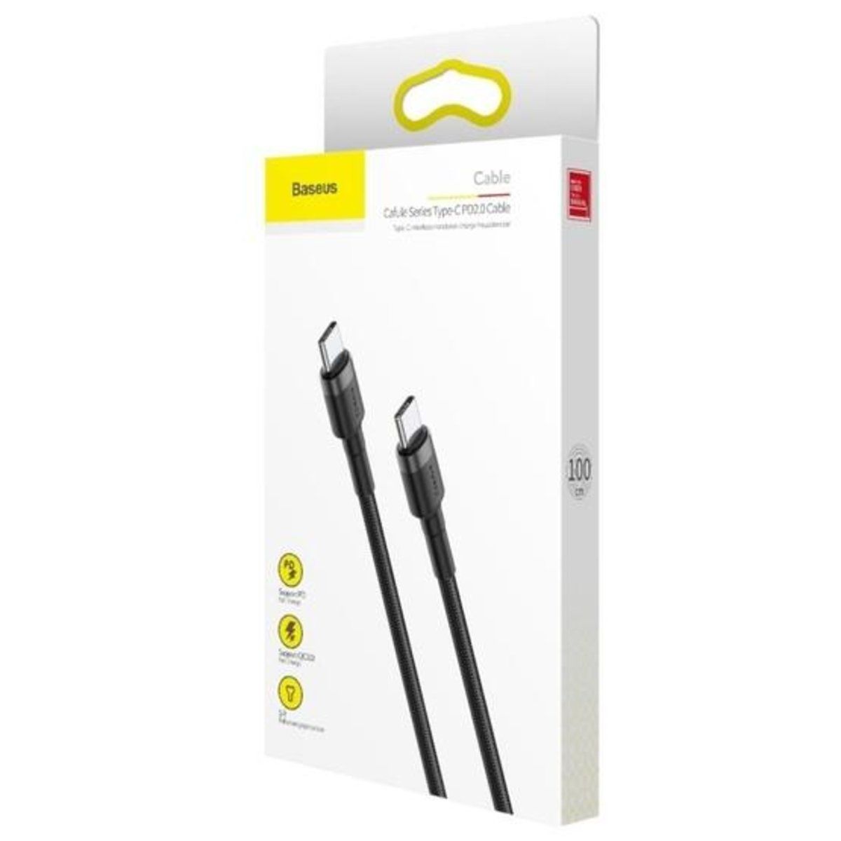 Baseus Кабель Type-C to Type-C 60W / 1 метр  Швидка Зарядка USB-C
