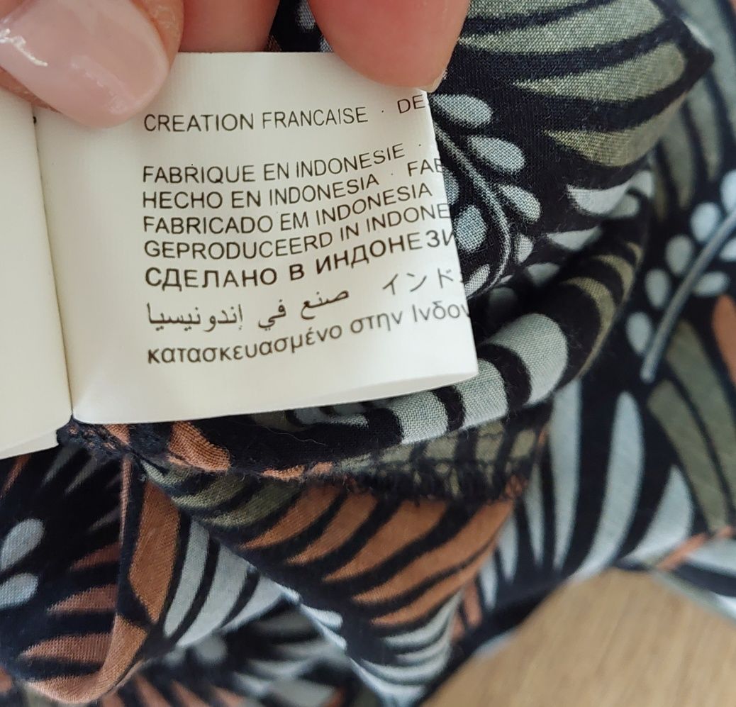 Codzienna sukienka wzory wiskoza r.44 / długi rękaw/ kieszenie