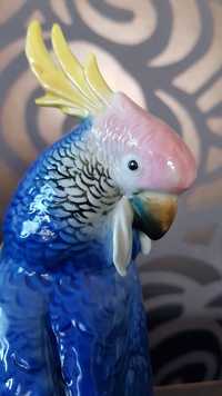 Papuga figurka z porcelany Karl ENS
