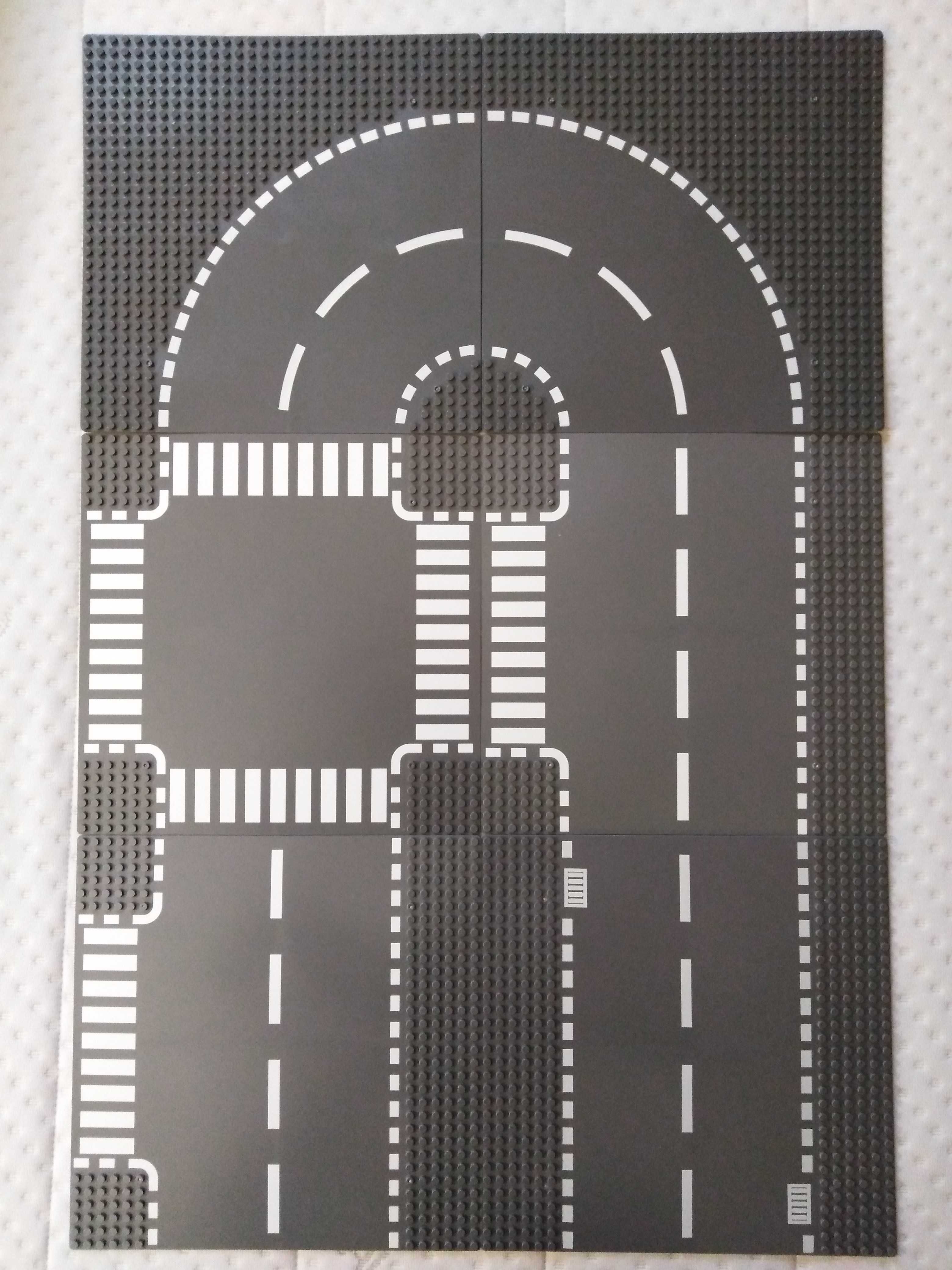 Zestaw 31 - 57 płytek bazowych oraz 20 drogowych kompatybilnych z LEGO