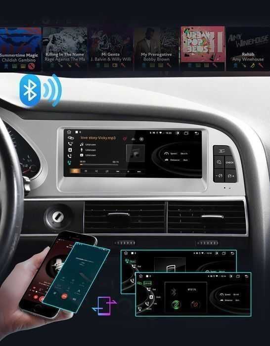 Radio Nawigacja Audi A6 C6 2005 - 2011 CarPlay Android Auto 6GB 128GB