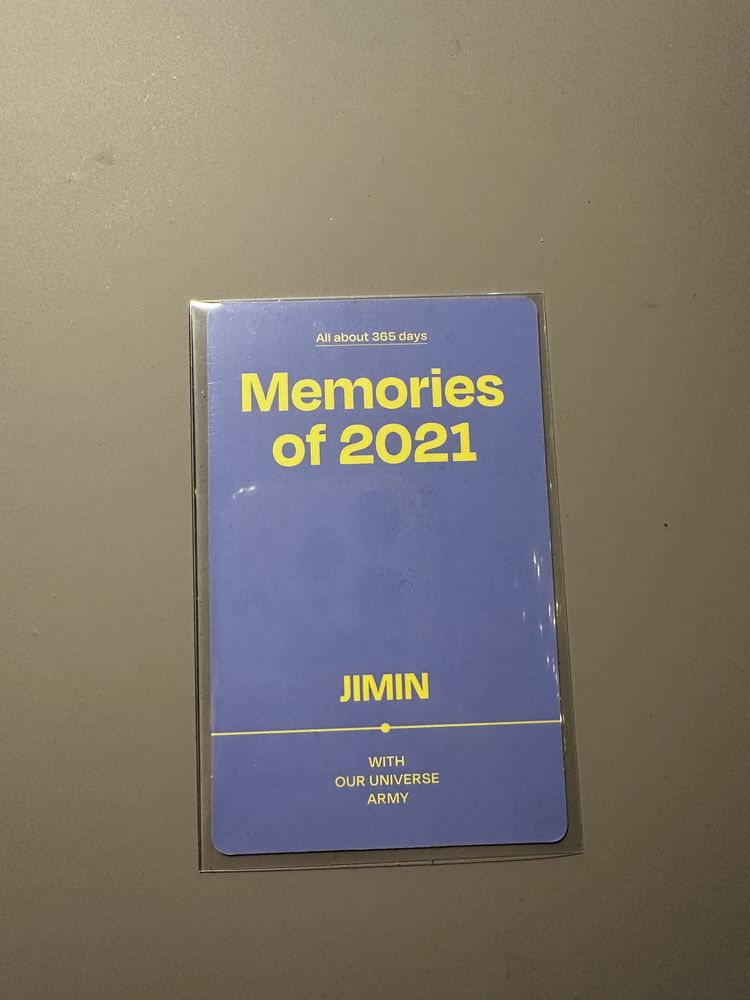 Jimin memories dvd 2021, bts