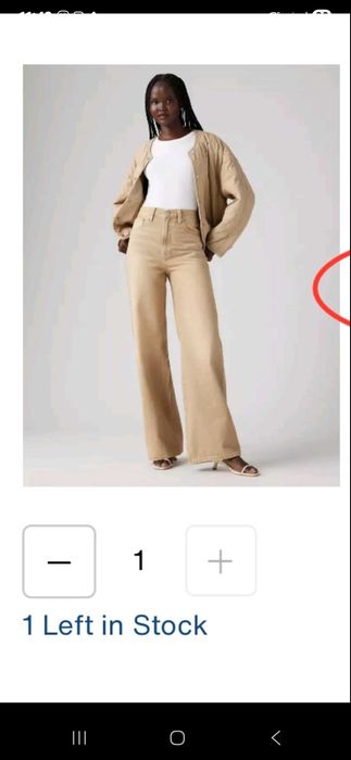 Джинси Levis 31W X 32L, нові