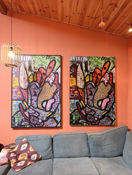 Decoração - impressão em tela - Arte abstrata moderna - POTOW