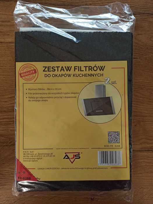 Zestaw filtrów do okapów kuchennych