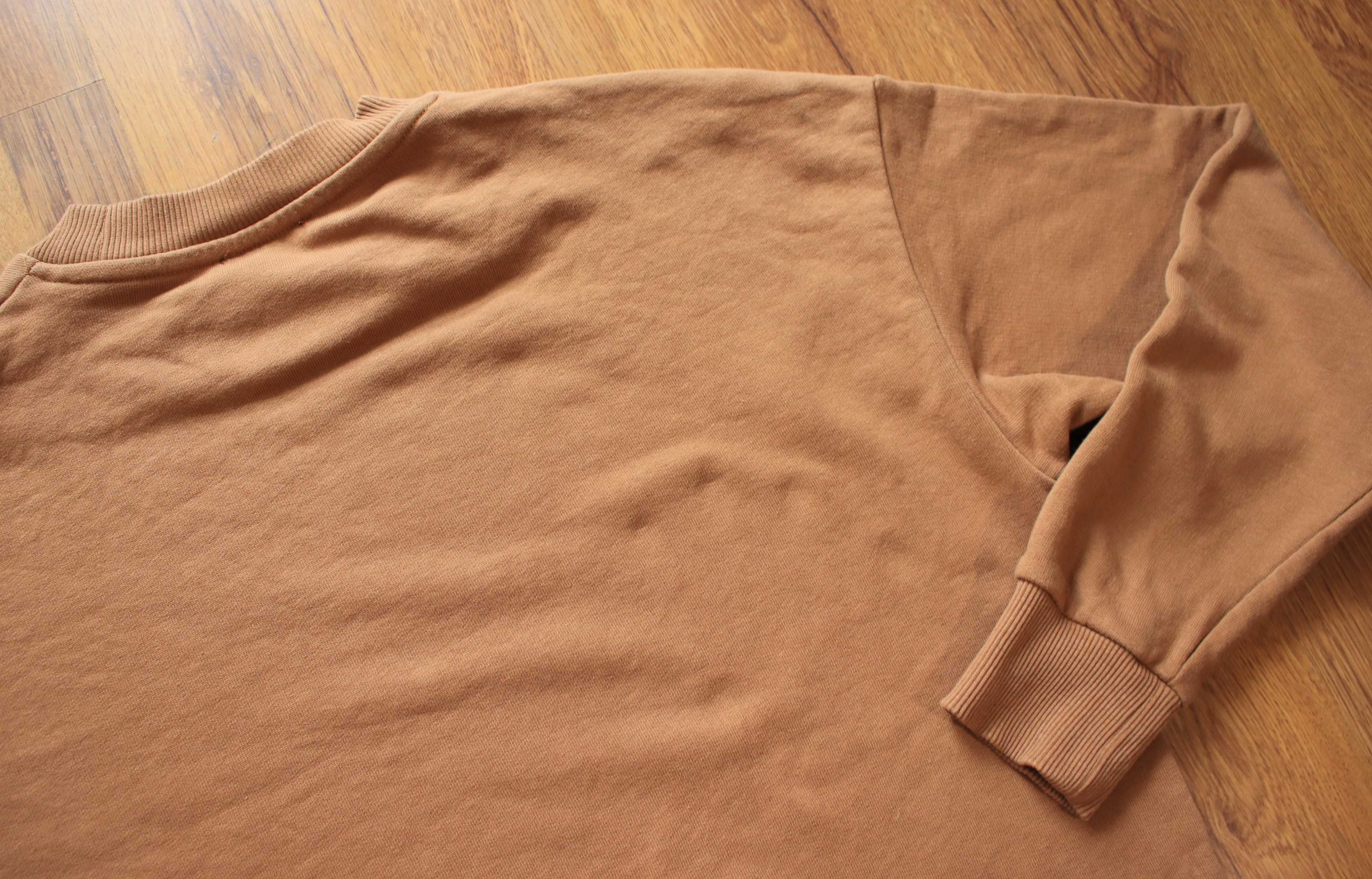 Bluza Jack and Jones r. S beżowa męska dł rękaw bez kaptura bawełniana