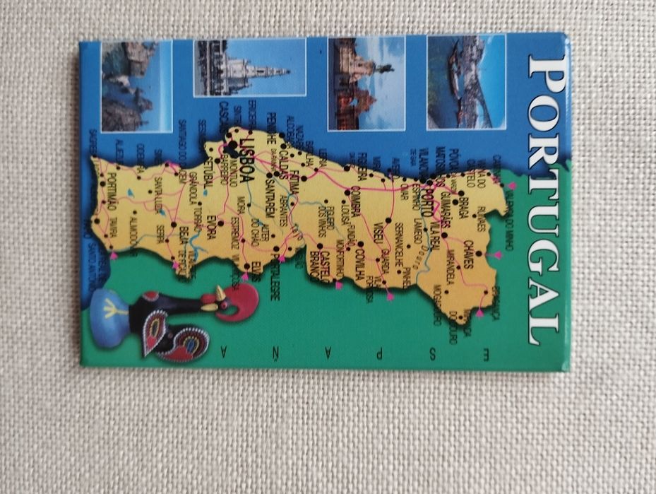 magnes dekoracyjny 3 szt  Portugalia, Wietnam , Brazylia