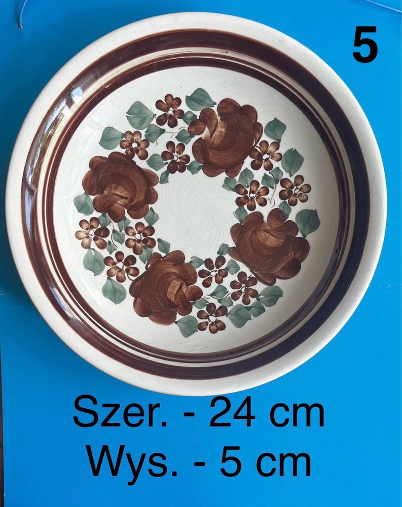Talerze ręcznie malowane