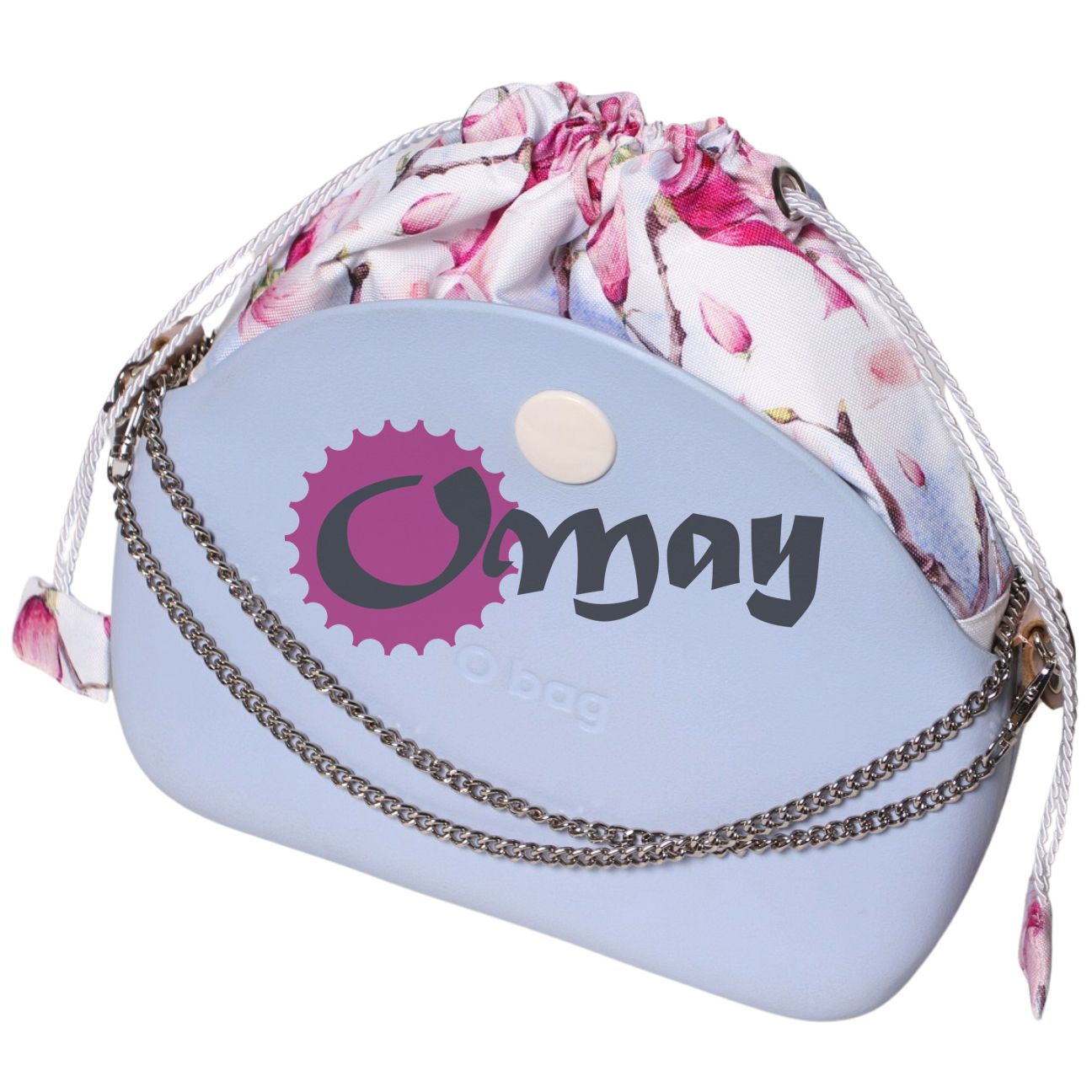 organizer OBAG MOON LIGHT worek kwiaty magnolie 2 kieszenie komin OMAY