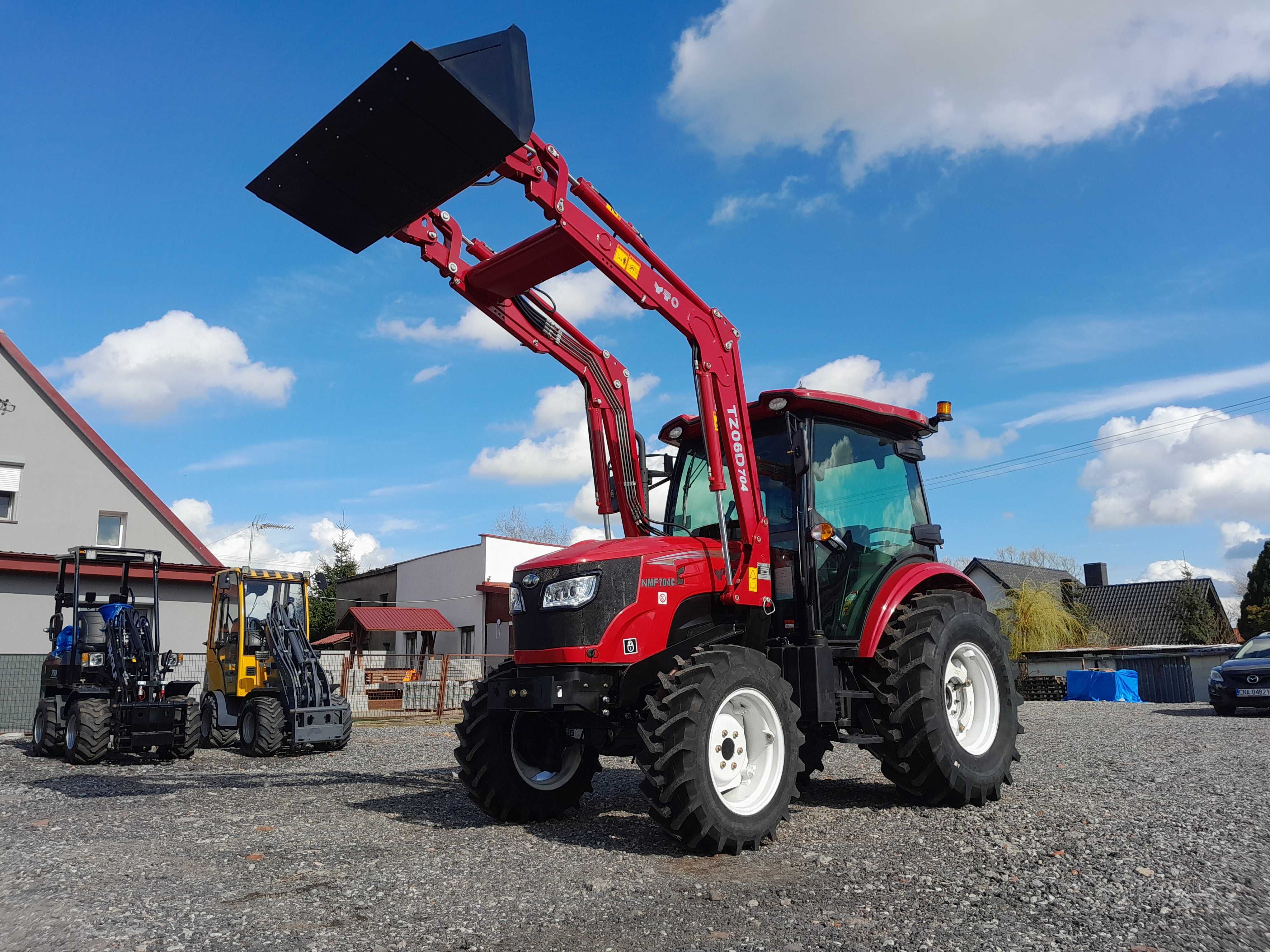 Ciągnik z ładowaczem YTO NMF 704C - Doosan - 4 cylindry - NOWY + TUR