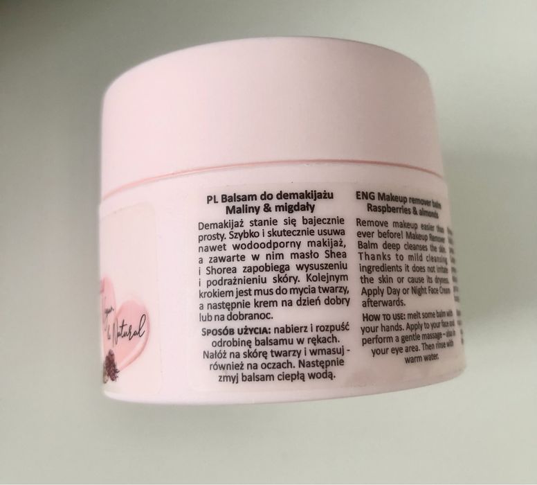 Balsam do demakijażu Fluff Superfood o zapachu malin i migadłów