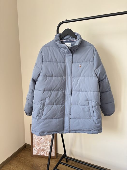 Oryginalna US Polo ASSN kurtka zimowa puchowa ciepła parka jesienna L
