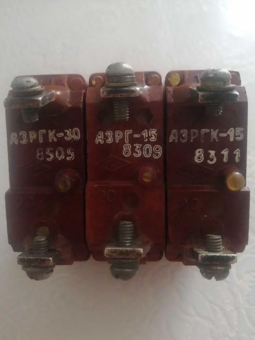 Автомат защиты сети, тумблер АЗРГК-15, АЗРГ-15, АЗРГК-30.