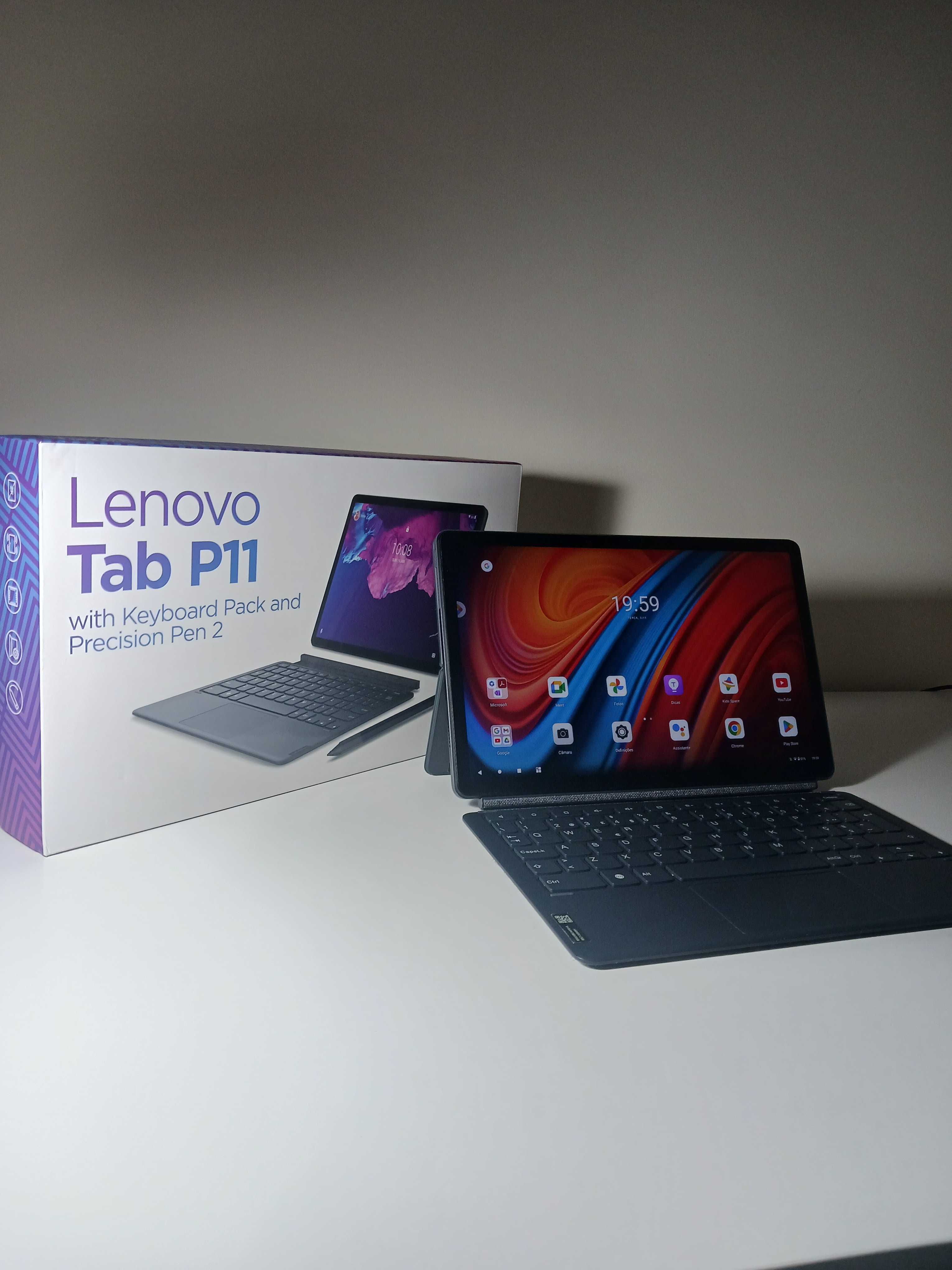 Tablet Lenovo P11 com teclado e Precision Pen 2