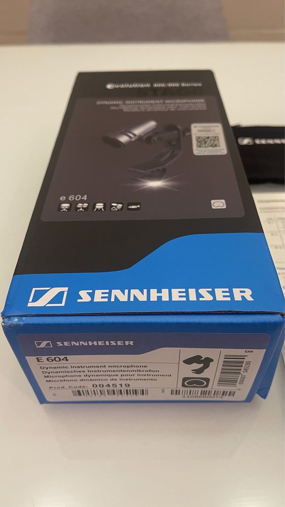 Sennheiser E604, новий, коробка, документи, прищепка