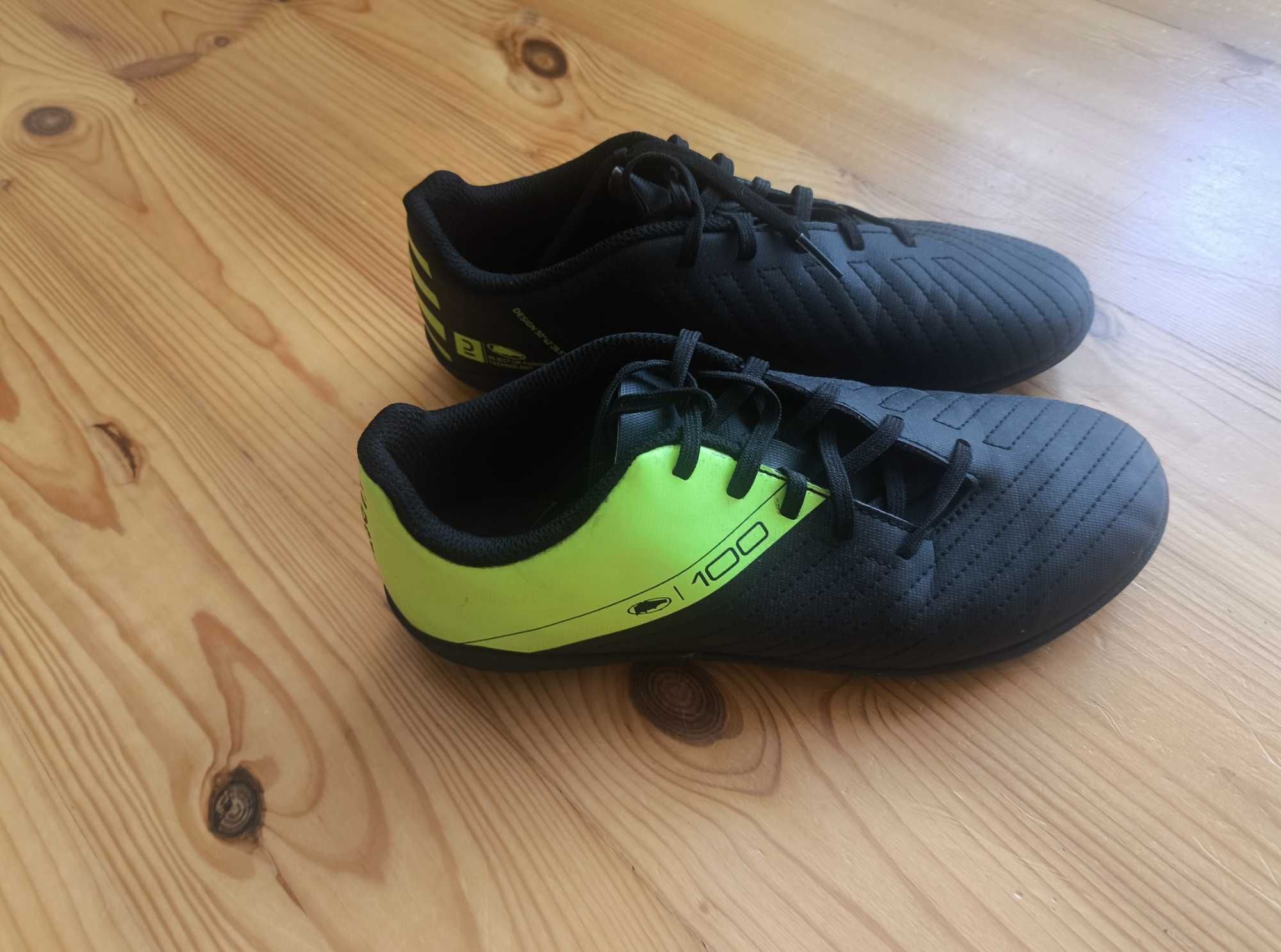 Buty do piłki nożnej dla dzieci Kipsta 100 FG sznurowane