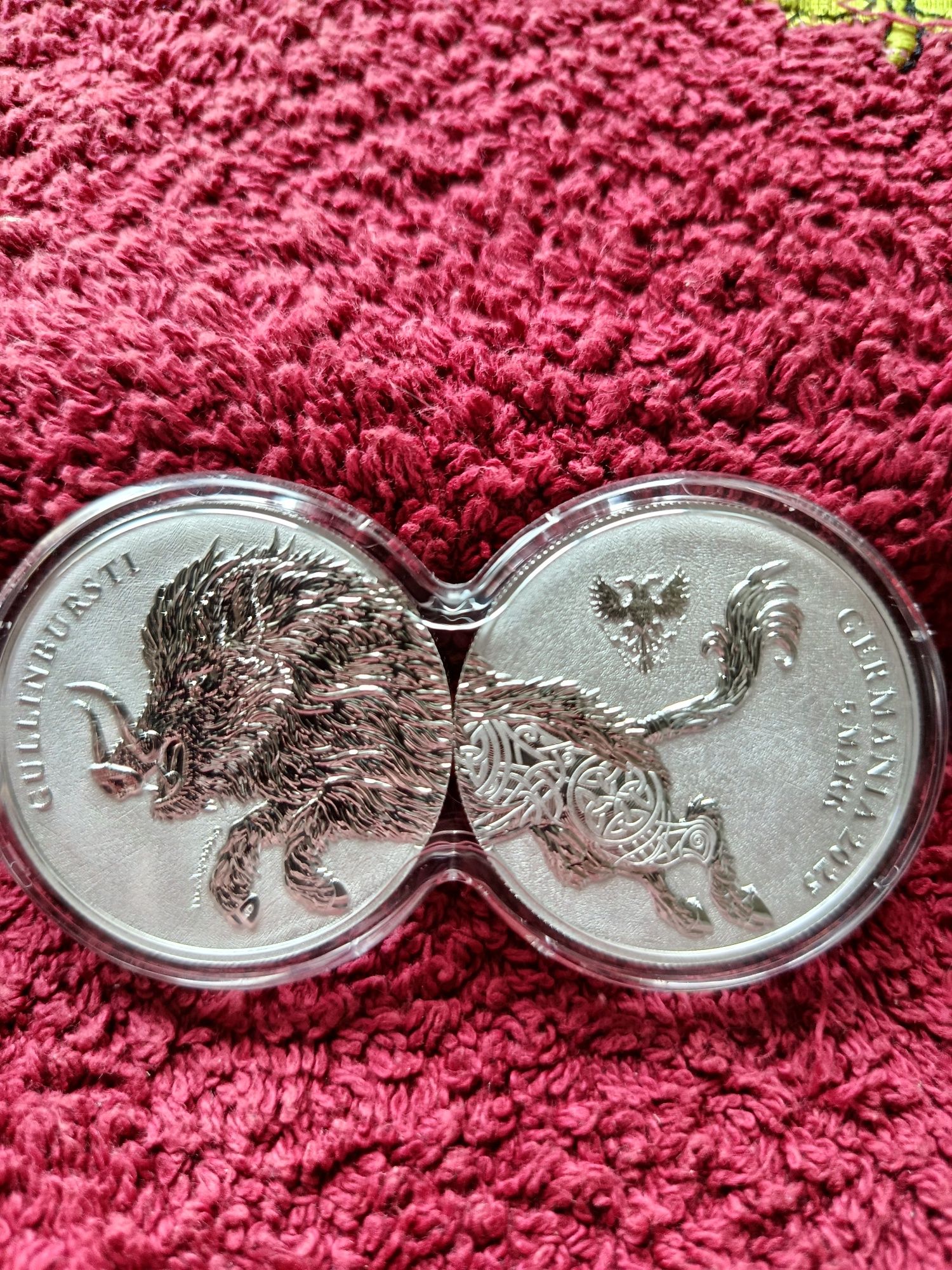 Срібна монета кабани 1oz.2 oz