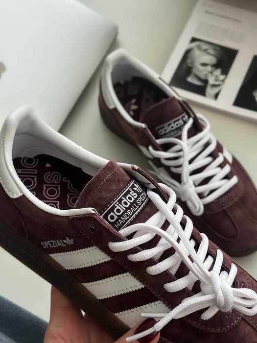 SALE! Кросівки Adidas Handball Spezial Brown White 36 37 38 39 40 41