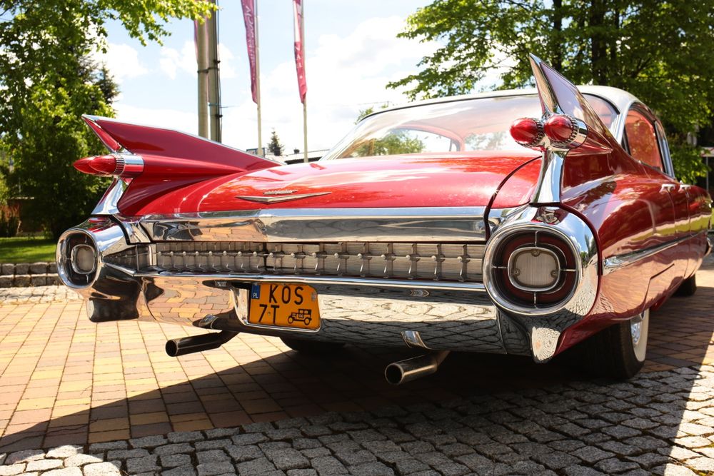 Cadillac 1959, 1955 do ślubu auto zabytkowe zabytkowy samochód