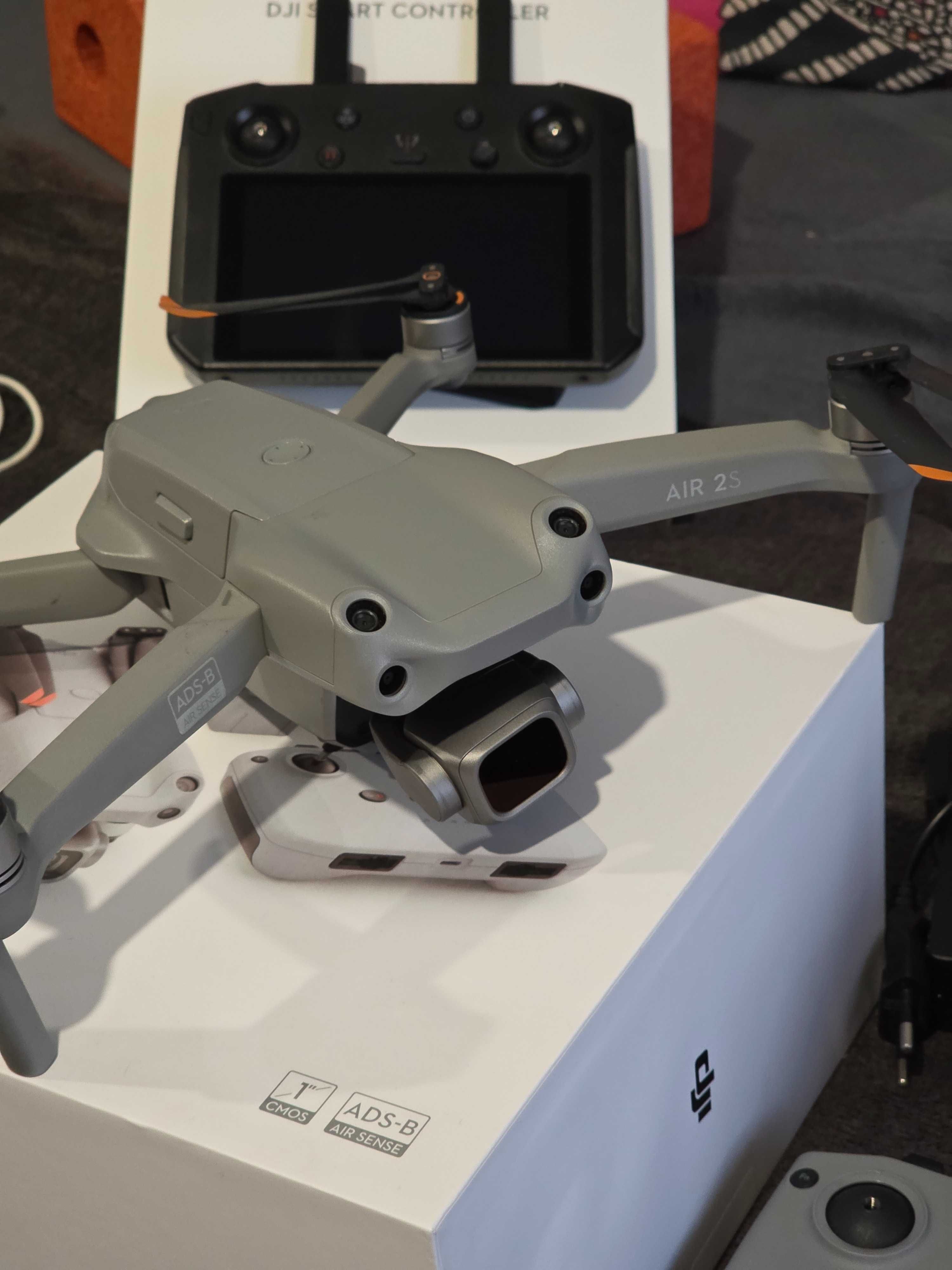 Dji air 2s combo plus dji smart controller ładowarka x4