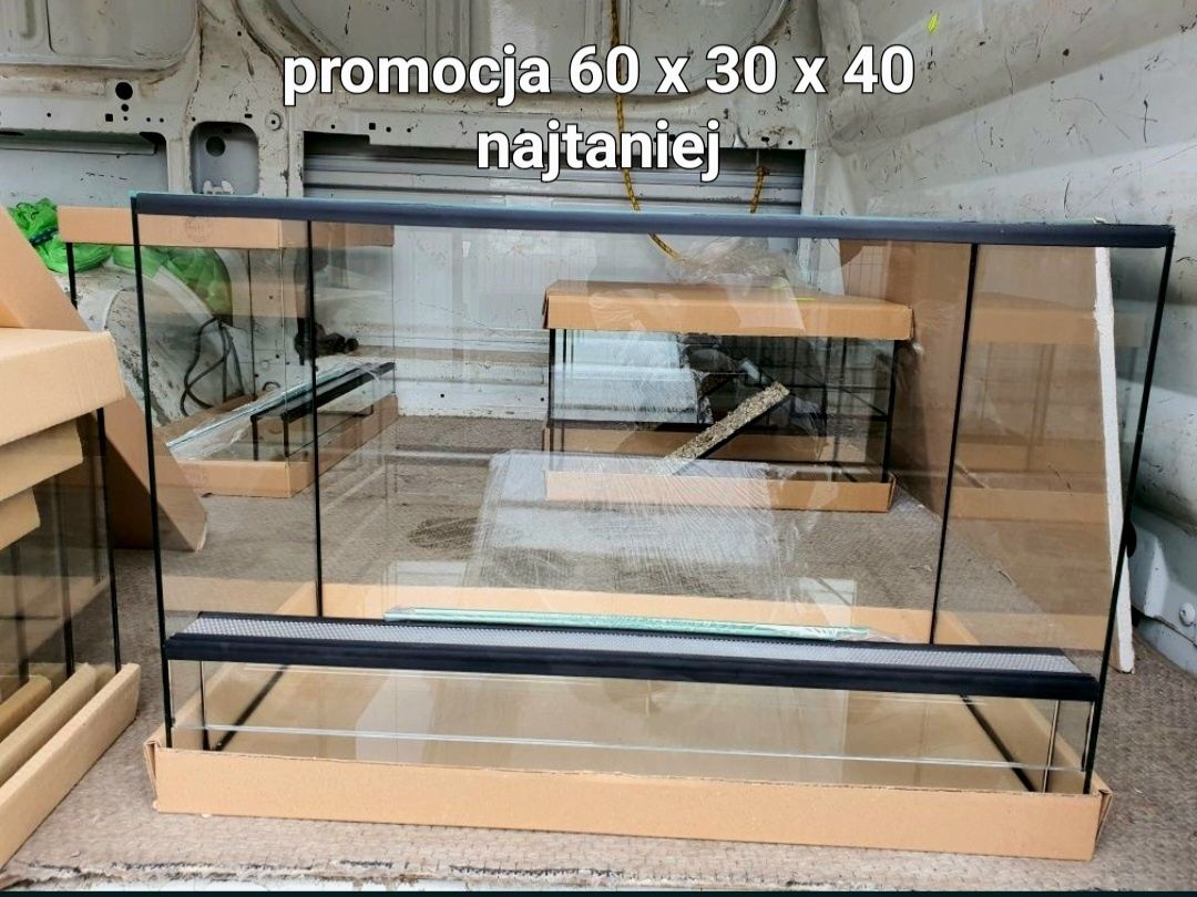 Terrarium 60 x30x40 nowe