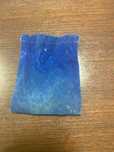 bolsinha azul de veludo para guardar coisas