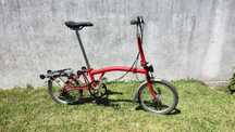 Brompton M3R bicicleta dobrável