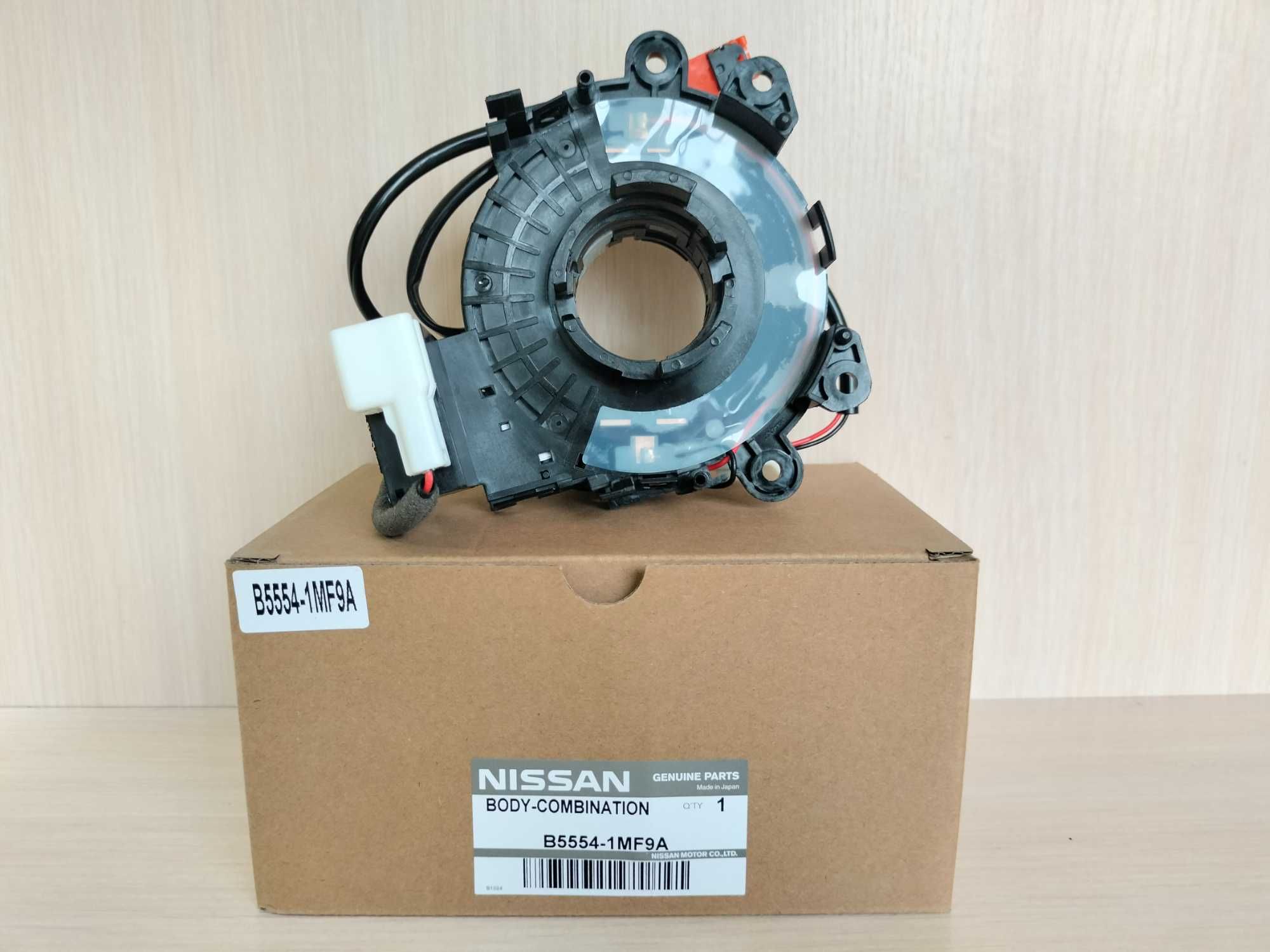 Шлейф керма Nissan Leaf 2010-2017 B55541MF9A підрульовий модуль SRS