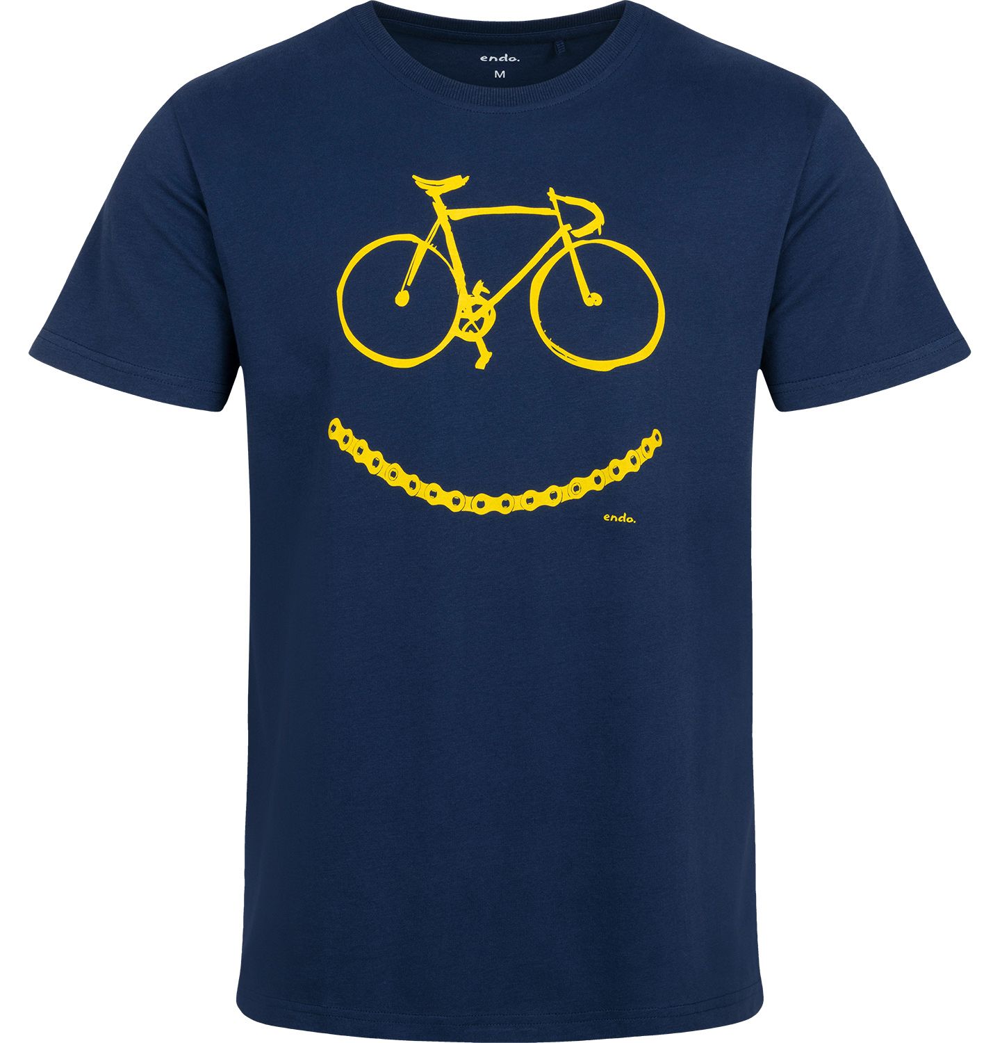 T-shirt Koszulka męska  granatowa XXL Keep Smile z rowerem  Endo