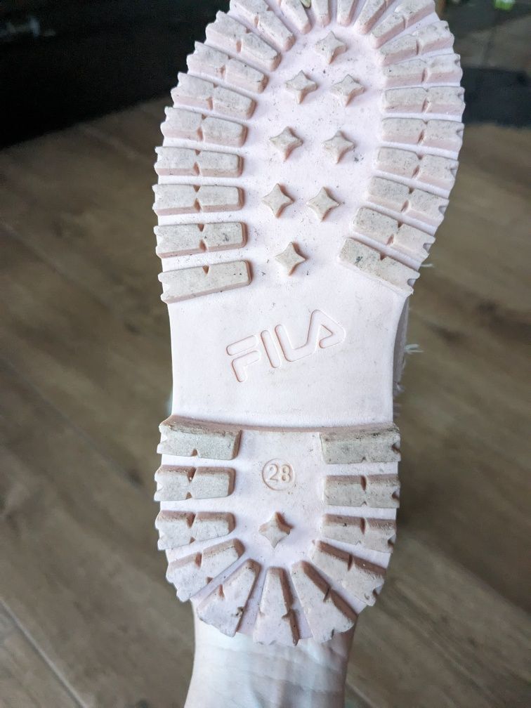 Buty ocieplane FILA 28 dla dziewczynki pudrowy róż