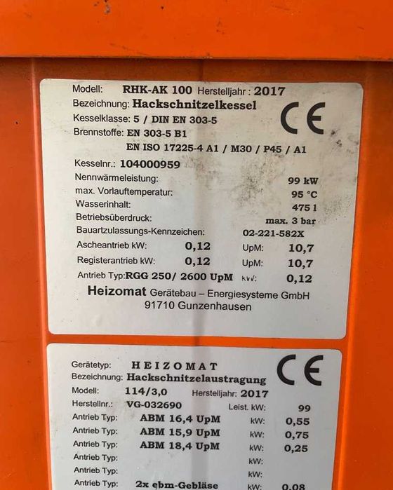 Piec na Trociny Zrębke Owies Pestka Wióra inne Biomasy Sypkie