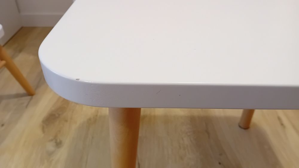 Stolik krzesełko dziecięce drewniane białe
