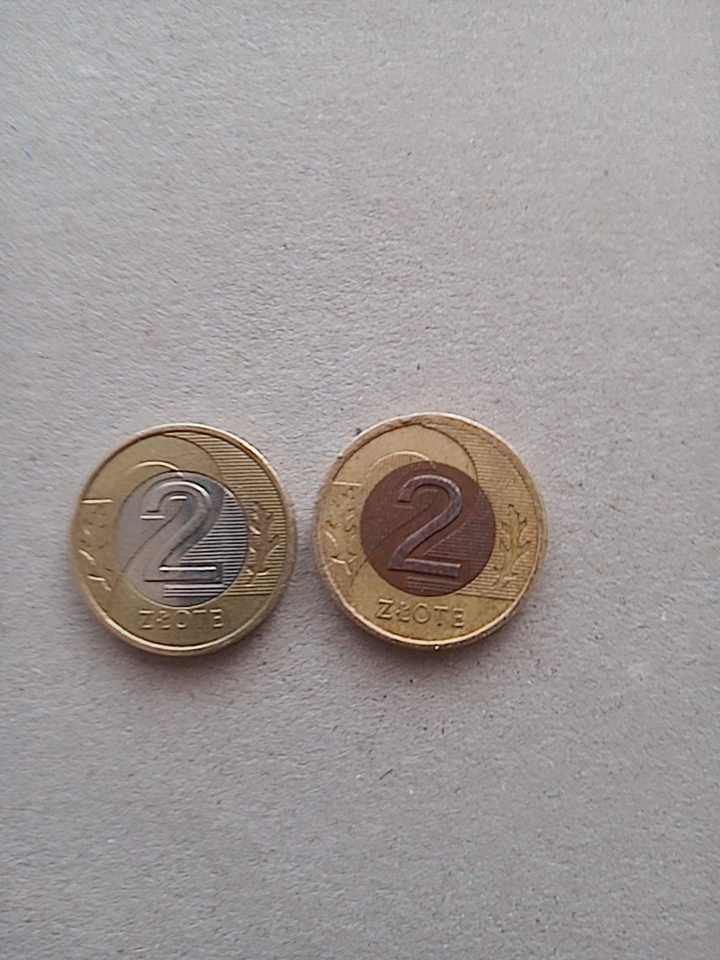 Moneta 2zł z defektem (destrukt) 1995r.