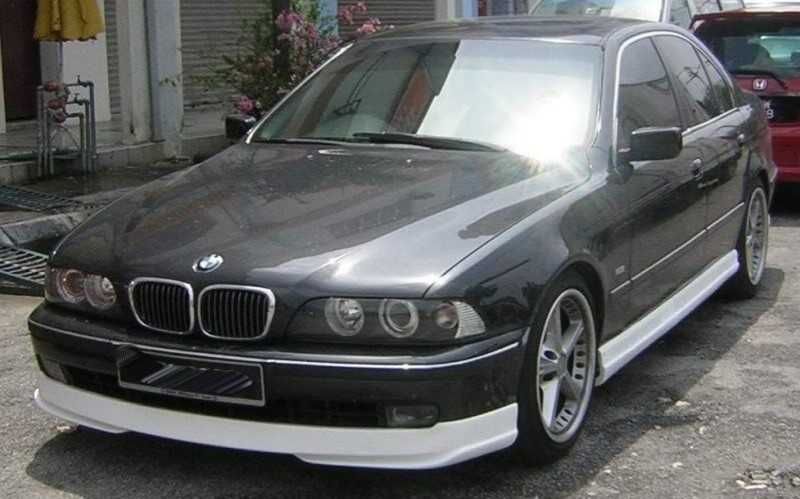 Юбка на передний бампер БМВ Е39 накладка заднего бампера BMW E39